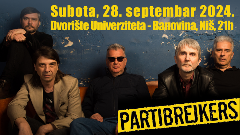 Odložen koncert grupe PARTIBREJKERS u Nišu za 28. septembar!