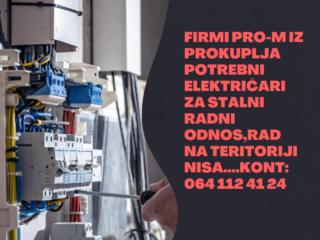 Firmi-Pro-M-iz-Prokuplja-potrebni-elektricari-za-stalni-radni-odnosrad-na-teritoriji-Nisa….kont-0641124124