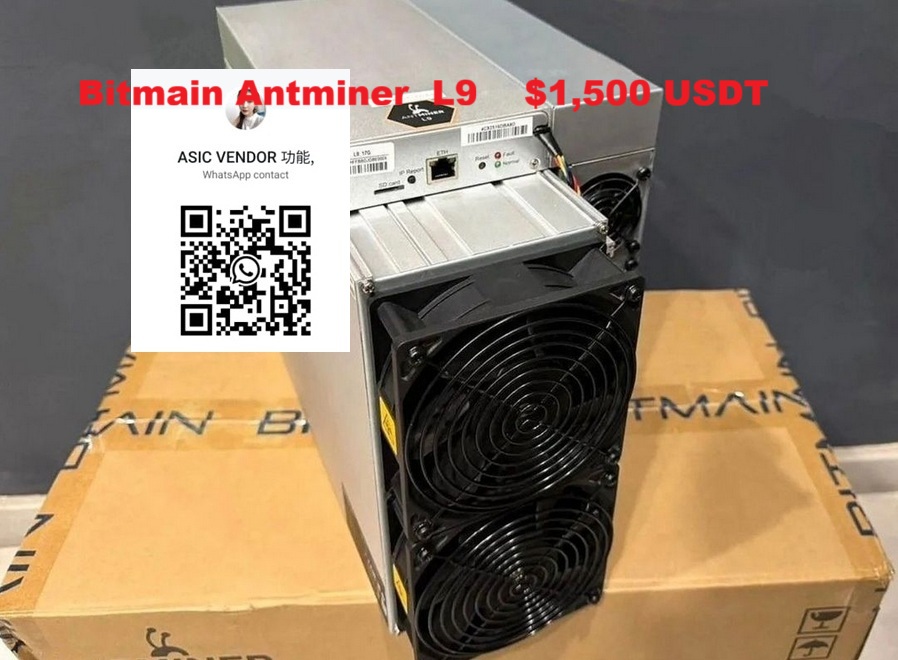 offer sale $1500 Buy New Bitmain Antminer L9 17Gh Litecoin Dogecoin Ltc Doge Asic miner