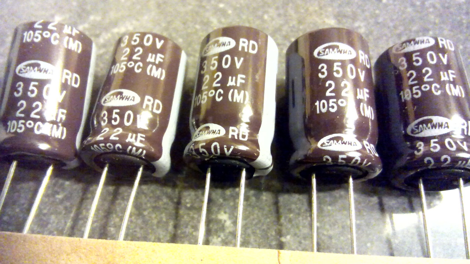 Vishay BC Philips Oscon Rubycon Samsung Samwha Yageo