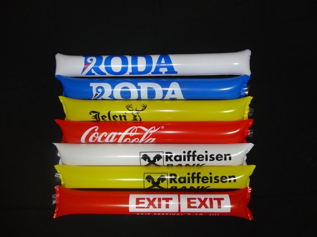 Navijačke udaraljke, palice za navijanje, klepersi,cheering sticks , bastoms stics, štampa