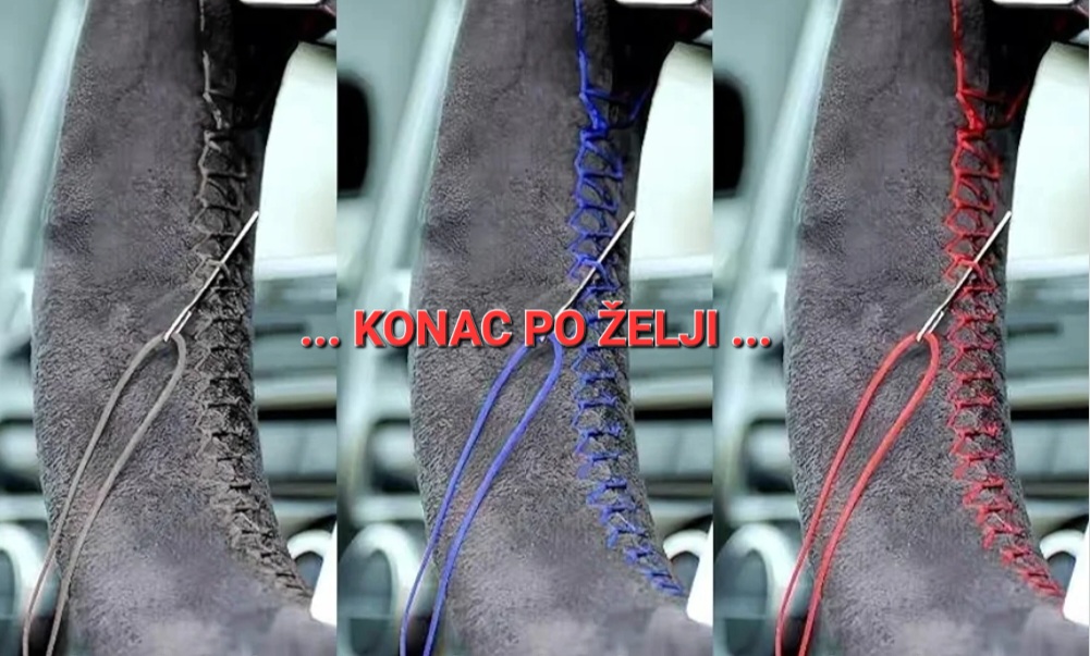 Obloga volana na ušivanje ALCANTARA – BMW/Audi/Mercedes