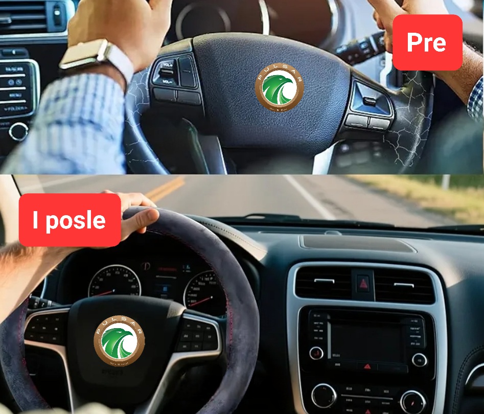 Obloga volana na ušivanje ALCANTARA – BMW/Audi/Mercedes