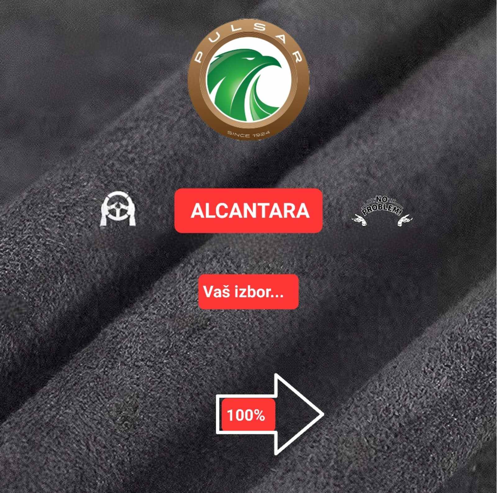 Obloga volana na ušivanje ALCANTARA – BMW/Audi/Mercedes