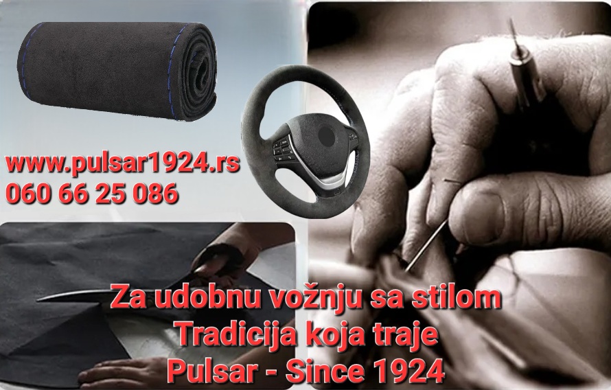 Obloga volana na ušivanje ALCANTARA – BMW/Audi/Mercedes