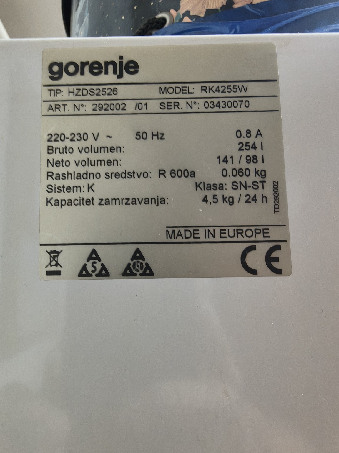 Polovan frižider Gorenje
